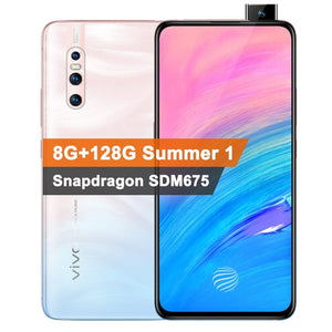 Original vivo X27 Elevating Camera 48.0MP Mobile Phone 8GB 128GB 6.39" Full Screen Octa core 4G Rear 3 Cameras Cell phone