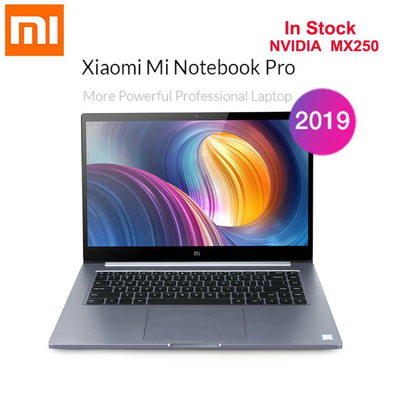 2019 Xiaomi Mi Notebook Pro 15.6'' Windows 10 Home Version Intel Core I5-8250U Quad Core 8GB+512GB Front Cam Fingerprint Laptop