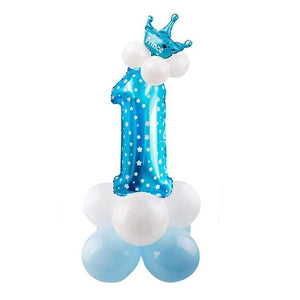 32inch Digital Balloons Toys Kids Happy Birthday Party Theme Decor Cartoon Inflatable Party Hat Column Gift Toys for Children