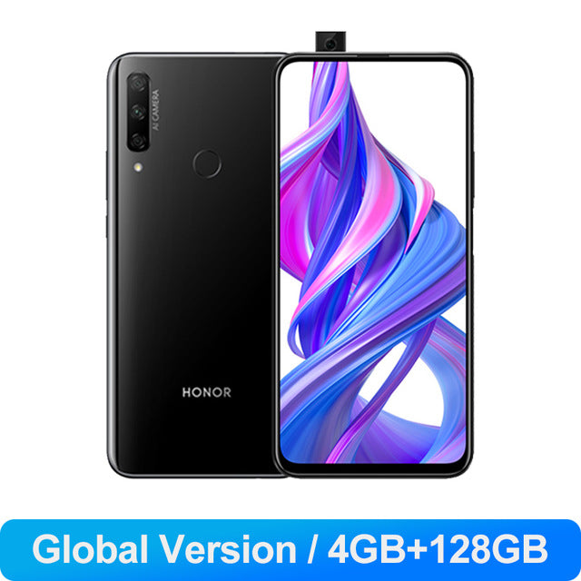 In Stock Global Version Honor 9X 4GB 128GB 48MP Triples Camera Smartphone 6.59'' Screen Mobile Phone Android 9 Google Play OTA