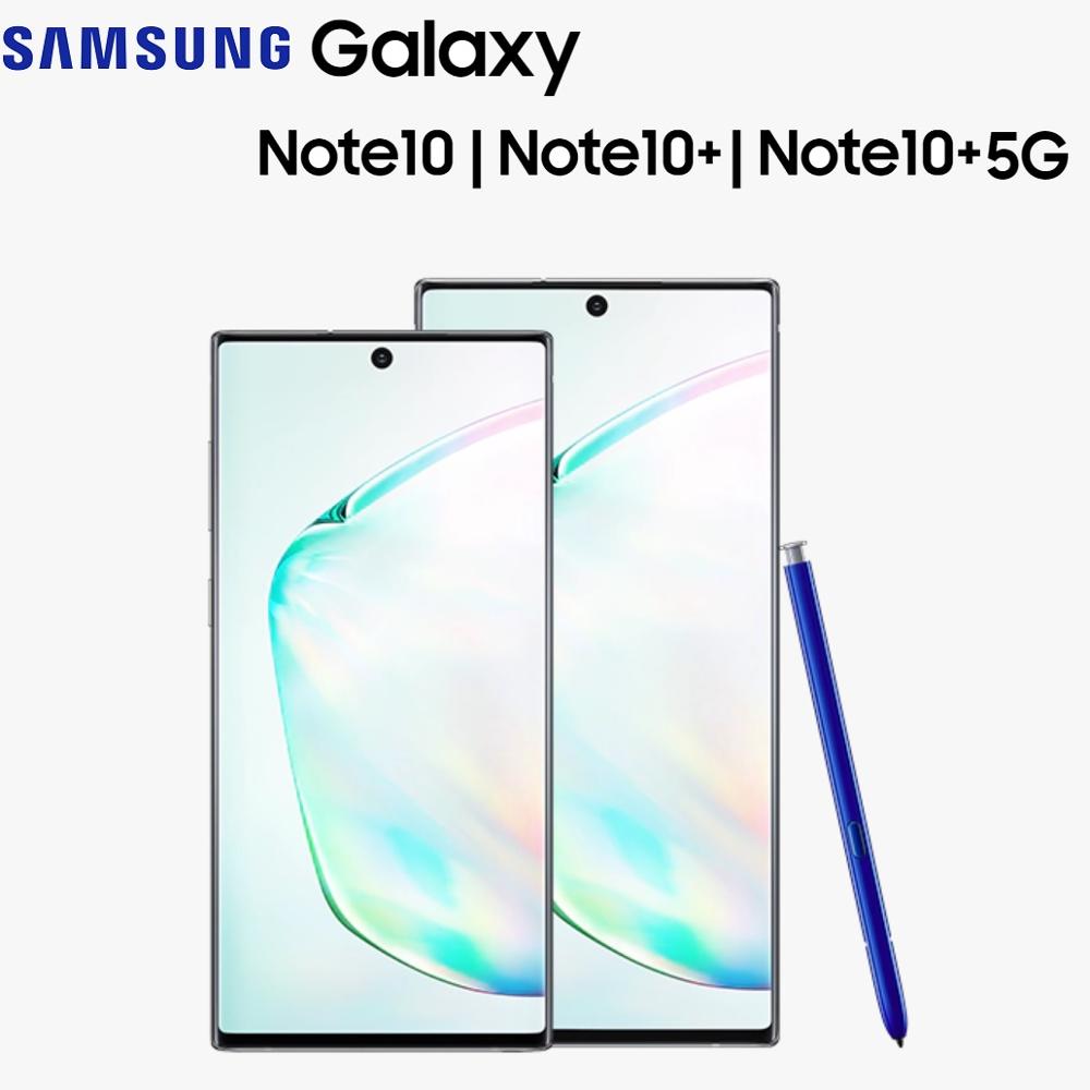 Original New Samsung Galaxy Note 10|10+|10+ 5G S Pen Infinity Display On Screen Fingerprint Android Smart Mobile Phone S PEN