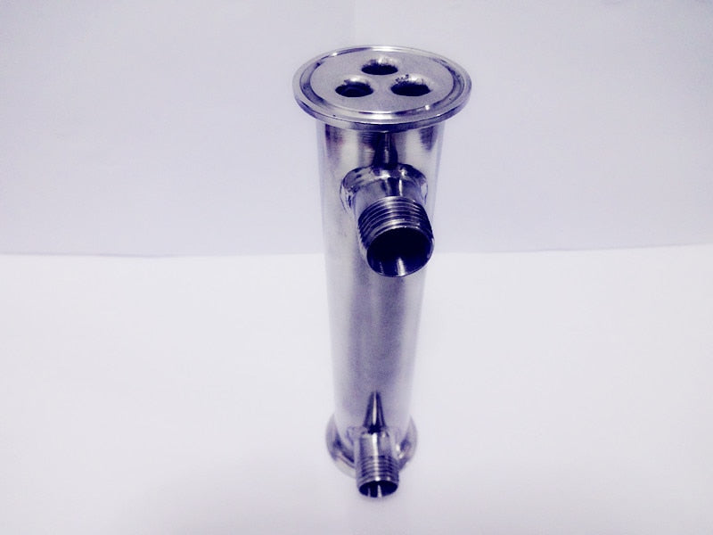 Free Shipping 1.5"(38mm)OD50.5, Sanitary Dephlegmator Stainless Steel304,3 Pipes Inside ID 8mm,Lenght 200mm,Reflux